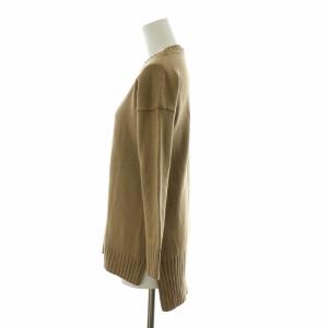 Max Mara LEISURE ニット セーター 長袖 プルオーバー フィッシュテール S 茶 ブラウン