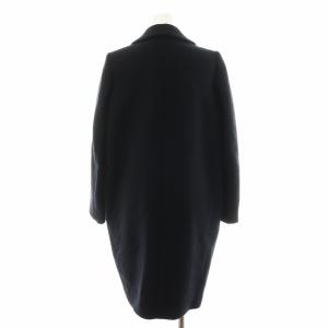 ENFOLD チェスターコート ロング丈 ウール アウター 38 M 黒 ブラック /AN2