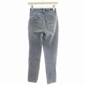 YANUK デニムパンツ ダメージ加工 ウォッシュ ジーンズ 23 青 ブルー /G