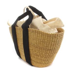 MUUN かごバッグ カゴバッグ ハンドバッグ バイカラー 切替 編み込み ベージュ 黒 ブラック /BB