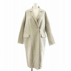 Victorianリバーコート チェスターコート ロング丈 ウール アウター グレー 17020500412030