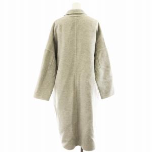 MUSE de Deuxieme Classe Victorianリバーコート チェスターコート ロング丈 ウール アウター グレー 17020500412030