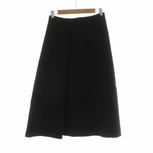 ENFOLD - 【2023SS】 新品 ENFOLD GATHER PEPLUM SKIRT 黒の通販