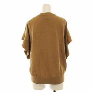 Spick&Span COOLフレアフレンチスリーブプルオーバー ニット 半袖 F 茶 ブラウン 22080200401020