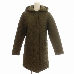 キルティング コート 中綿 ロングコート フード 40 M カーキ /G