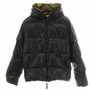 DIONISIO ディオニシオ ダウンジャケット アウターフード ジップアップ 46 黒 ブラック U25502-1035R