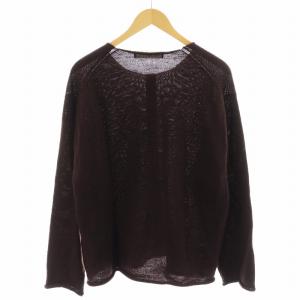 COMME des GARCONS HOMME AD2001 ニット セーター 長袖 ウール 茶 ブラウン