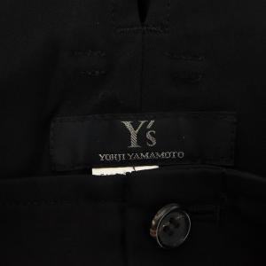 Y's ヨウジヤマモト パンツ スラックス ジッパーフライ ウール 3 M 黒 ブラック
