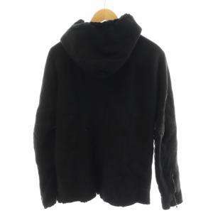 GIORGIO BRATO ムートンジャケット フード スエード 裏ボア アウター 44 S 黒 ブラック