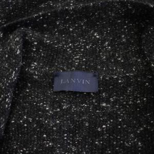 LANVIN テーラードジャケット アウター ニット シングル カシミヤ S 黒 ブラック