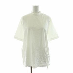 タグ付き Tシャツ カットソー 半袖 ハイネック プルオーバー M 白 ホワイト /NQ