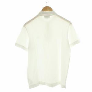 LACOSTE ポロシャツ 半袖 ロゴワッペン レギュラーフィット REGULAR FIT FR3 M 白 ホワイト PH5522J
