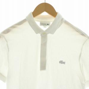 LACOSTE ポロシャツ 半袖 ロゴワッペン レギュラーフィット REGULAR FIT FR3 M 白 ホワイト PH5522J
