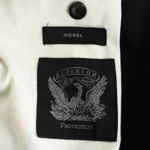 DIESEL テーラードジャケット シングル ウール 44 XS 黒 ブラック