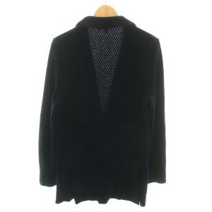 LARDINI 2Bシングルジャケット テーラードジャケット サイドベンツ ブート二エール ウール混 XS 紺 ネイビー