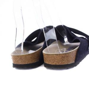 BIRKENSTOCK KYOTO サンダル フラット スエード 40 26cm 紺 ネイビー /KH