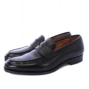 CRAWFORD 363ラスト コインローファー 6E ブラック