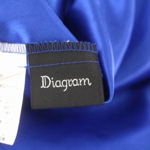Diagram GRACE CONTINENTAL 22SS プリーツスカート ロング フレア スカート 36 S 青 ブルー