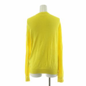 ENFOLD カーディガン ニット 薄手 長袖 絹 シルク 38 M 黄 イエロー