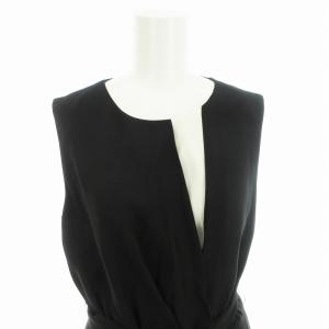 Grace Class ワンピース ロング ノースリーブ 38 M 黒 ブラック