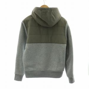 POLO RALPH LAUREN 中綿ジャケット ジップアップパーカー フーディー 長袖 切替 ポニー ロゴ刺繍 フード SP S グレー