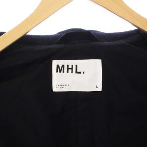 MHL. 17AW WOOL MELTON BLOUSON ステンカラージャケット ブルゾン アウター ウール L 黒 ブラック 596-7210506