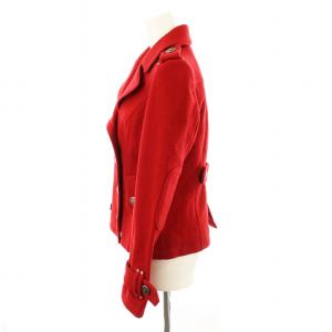 BURBERRY BLUE LABEL ピーコート Pコート ウール アウター 38 赤