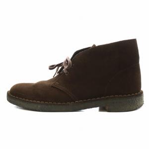 Clarks チャッカブーツ スエード UK8 26.5cm 茶 ブラウン /AN9
