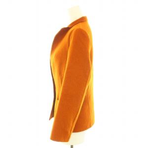 JIL SANDER テーラードジャケット 1B ノーベント ウール アンゴラ混 ヴィンテージ 34 XS オレンジ