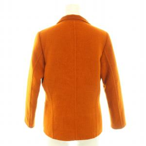 JIL SANDER テーラードジャケット 1B ノーベント ウール アンゴラ混 ヴィンテージ 34 XS オレンジ