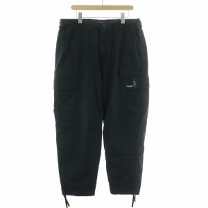 カーゴパンツ ジップフライ ロゴ XXL 紺 ネイビー /BB