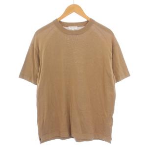 ニット セーター 半袖 クルーネック S ベージュ 1218-105-0229