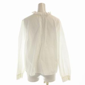 DRESSTERIOR シャツ ブラウス 長袖 フリル 38 白 ホワイト 08585021