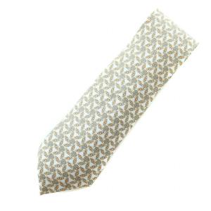 ネクタイ レギュラータイ 総柄 絹 シルク 水色 ライトブルー ベージュ /YT OH