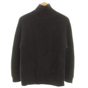 BATONER ウール5G片畦タートルネックニット セーター 長袖 ローゲージ 1 S 茶 ブラウン /YT