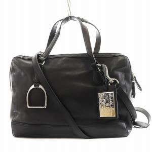 ビジネスバッグ ブリーフケース ハンドバッグ ショルダーバッグ 2way レザー 黒 ブラック /AN2