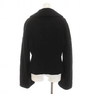 Yohji Yamamoto +NOIR ウール ジャケット 刺繍 中綿 アウター 2 M 黒 ブラック NN-J21-804