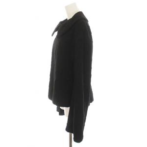 Yohji Yamamoto +NOIR ウール ジャケット 刺繍 中綿 アウター 2 M 黒 ブラック NN-J21-804