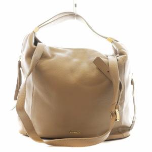 トートバッグ ハンドバッグ ショルダーバッグ 2way レザー ベージュ /AN2