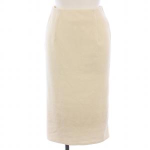 21AW CLAUDIA タイトスカート コーデュロイ ひざ丈 32 XS 小さいサイズ 白 ホワイト