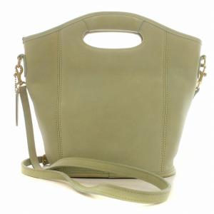 COACH ハンドバッグ レザー 9993 ショルダーバッグ 2WAY 黄緑 グリーン