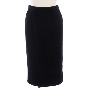 21AW CLAUDIA タイトスカート コーデュロイ ひざ丈 32 XS 小さいサイズ 黒 ブラック