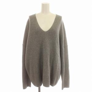 21AW SCENTOF セントオブ ニット Vネック カシミヤ混 プルオーバー セーター 長袖 F グレー