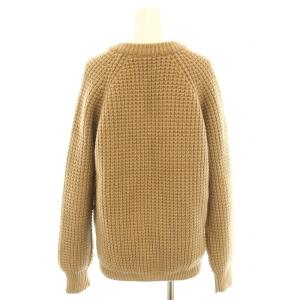 Salvatore Ferragamo ニット セーター Vネック 長袖 ローゲージ カシミヤ M ベージュ