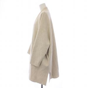 ANAYI ニットコート アウター ミドル丈 前開きトッパー ウール カシミヤ混 38 M ベージュ