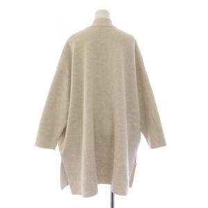 ANAYI ニットコート アウター ミドル丈 前開きトッパー ウール カシミヤ混 38 M ベージュ