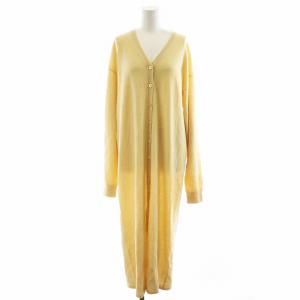 × テン TEN カーディガン ロング丈 長袖 カシミヤ XS ベージュ /AN8