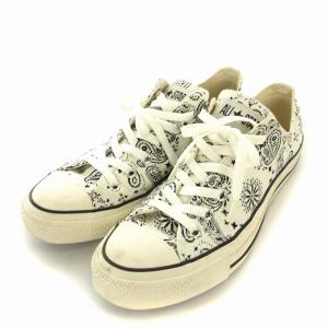 CONVERSE ALL STAR オールスターバンダナOX ローカット スニーカー ペイズリー柄 US7.5 26cm 白 ホワイト