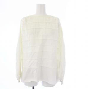 ブラウス カットソー プルオーバー 長袖 フリル 38 M 白 ホワイト 6599-299-8782 /KH