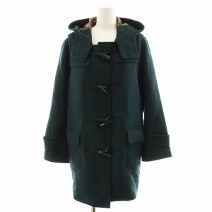 ダッフルコート ロング丈 フード アウター 38 M 緑 グリーン /AN32